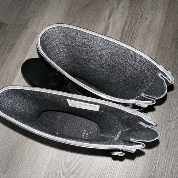 A New Day Women's Boots Vicki Mid Calf Rubber Black Rain Boots Size 10 - Picture 7 of 9